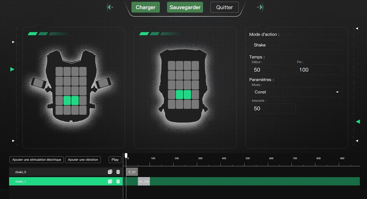 Editeur vibrations TrueGear