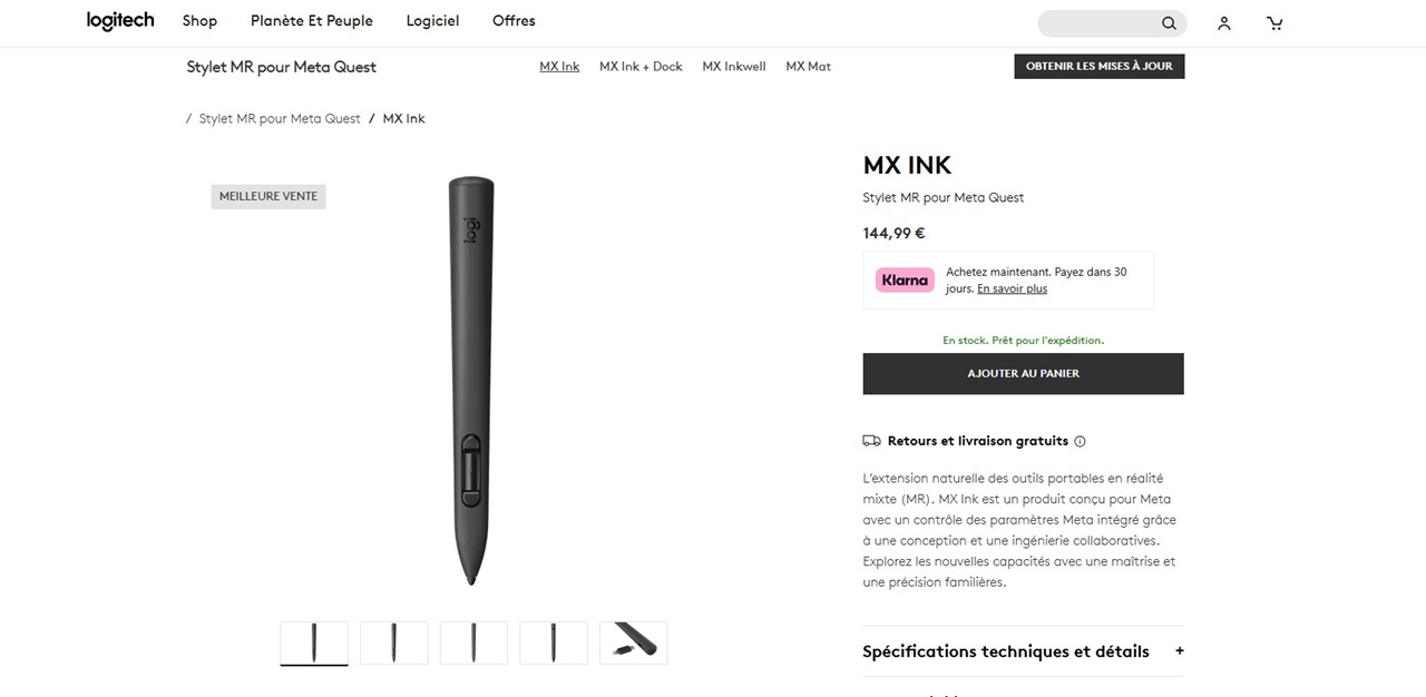 Logitech MX Ink Prix