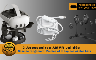 AMVR accessoires VR : 3 nouveautés spéciales mode PCVR