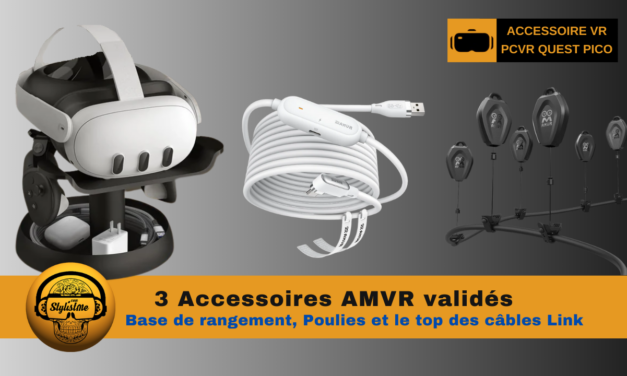 AMVR accessoires VR : 3 nouveautés spéciales mode PCVR