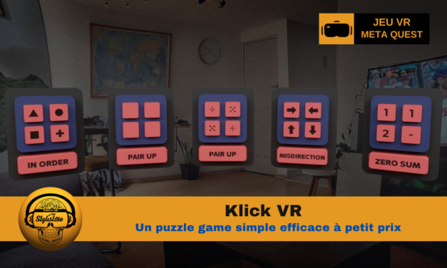 Klick sur Meta Quest, une approche unique du puzzle game