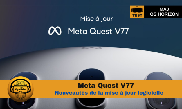 Meta Quest V77 nouveautés de la mise à jour Meta Horizon OS