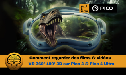 Pico 4 regarder film ou vidéo VR 3D 180 ou 360°