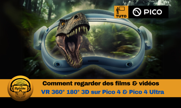 Pico 4 regarder film ou vidéo VR 3D 180 ou 360°