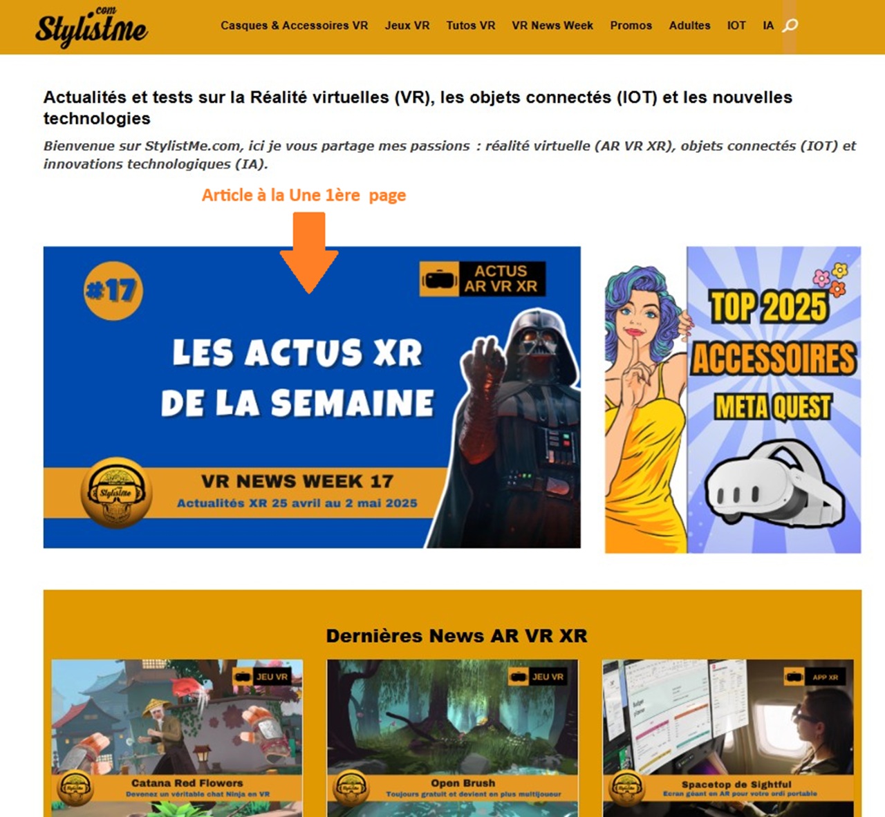 Article a la une