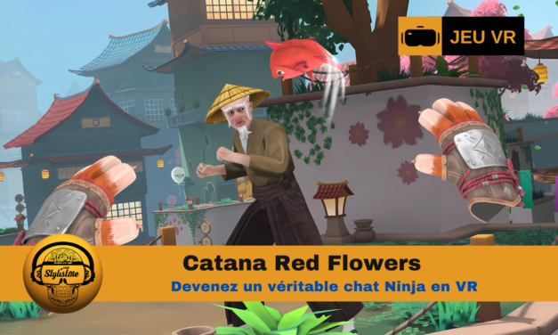 Catana Red Flowers le chat ninja en VR sur Quest