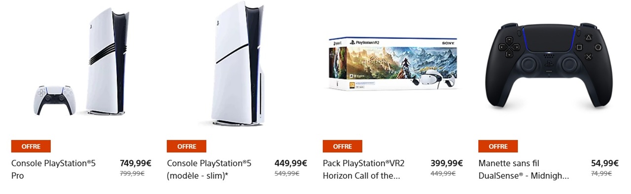 Meilleures promos Sony PSVR 2 PS5