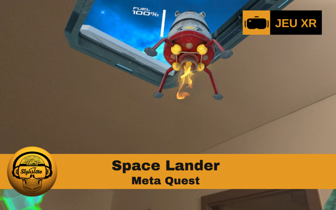 Space Lander alunissage en réalité mixte sur Meta Quest