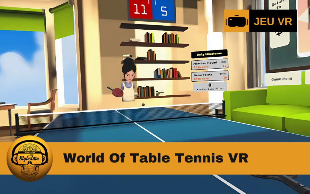 World Of Table Tennis sur Apple Vision Pro : le ping pong spatial