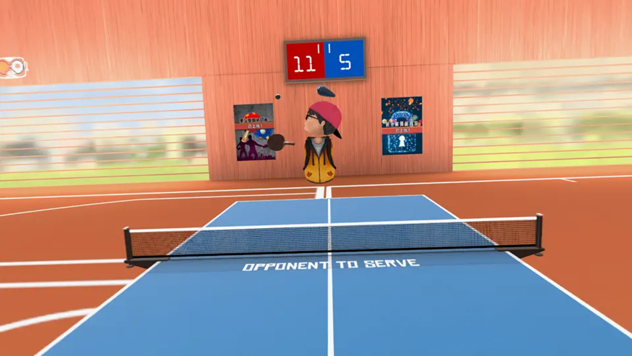 World of table tennis Apple vision Pro