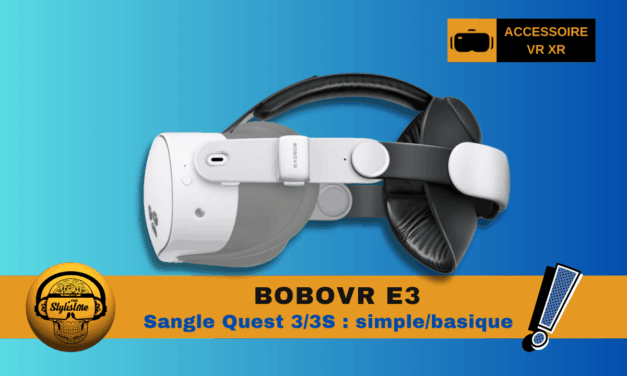 BOBOVR E3 Sangle Elite confort pour Meta Quest 3 et 3S