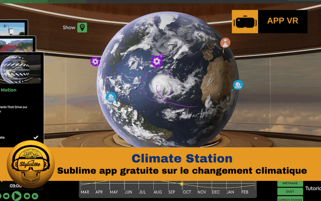 Climate Station l’app gratuite sur PSVR 2 sur le climat !