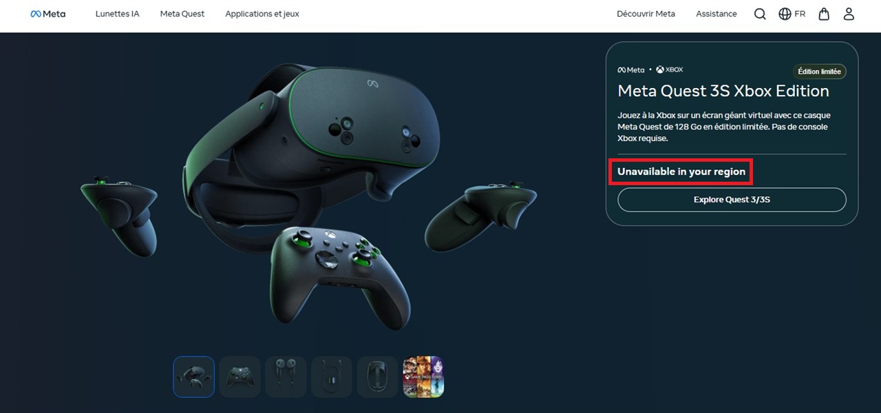 Prix Xbox Quest 3s