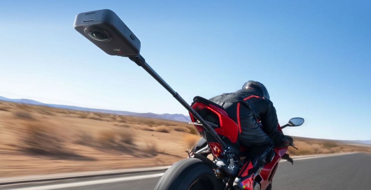DJI OSMO 360 action cam moto