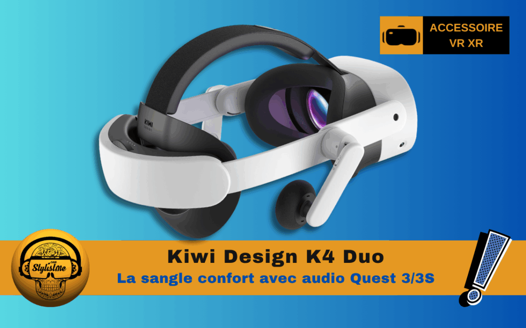 Kiwi Design K4 Duo AIO : une sangle audio + batterie pour Meta Quest 3 et 3S