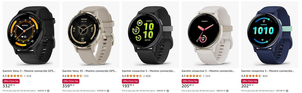 soldes montres Garmin prime day 2025