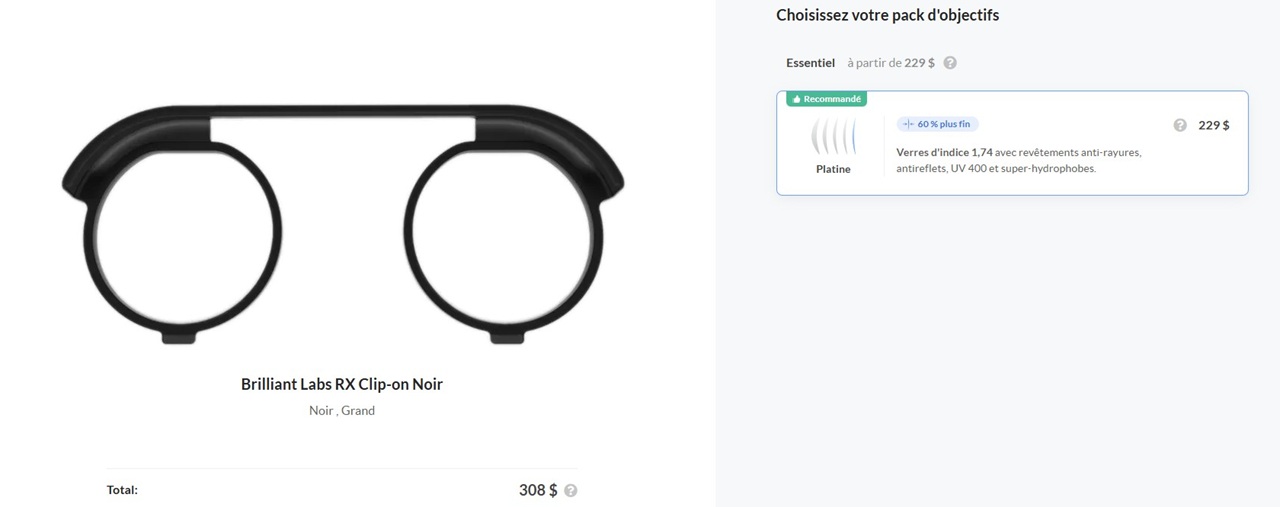 verres correcteurs Brillants Labs
