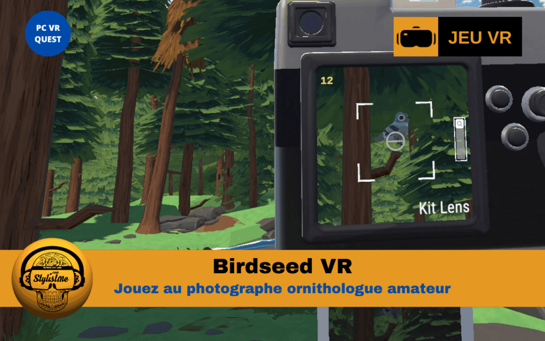 Birdseed VR : simulateur photo cozy d’observation d’oiseaux en réalité virtuelle