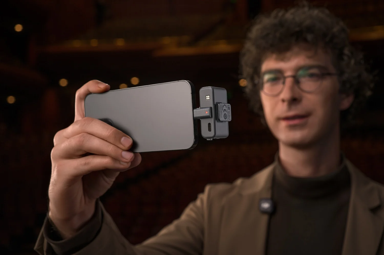 DJI Mic 3 test smartphone