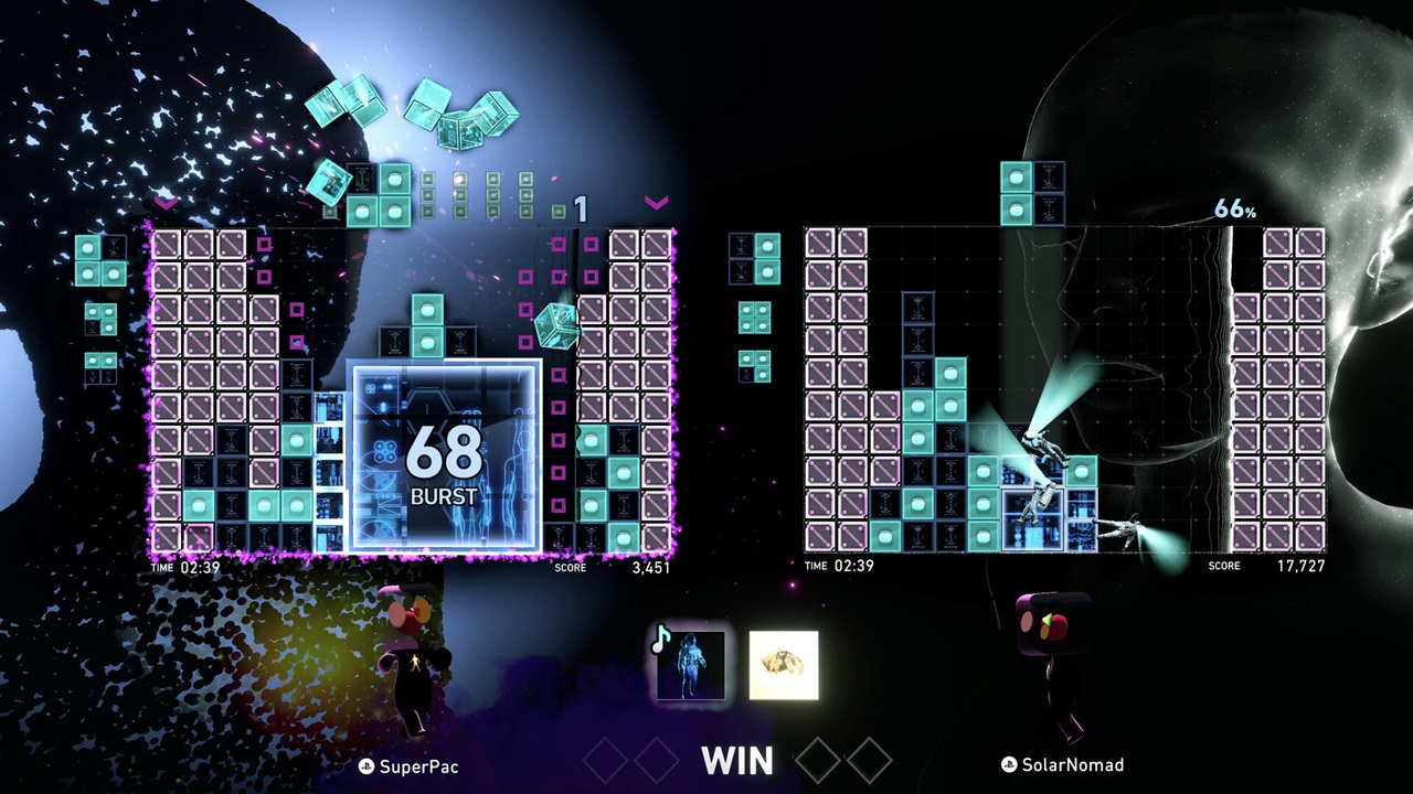Lumines Aris test