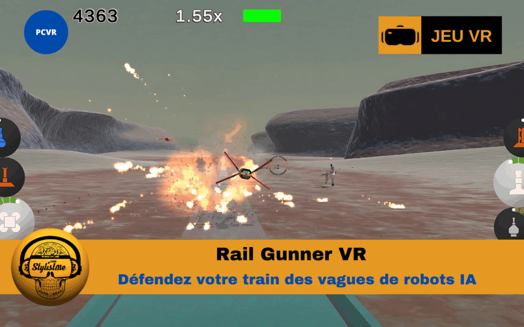 Rail Gunner shooter ferroviaire à IA destructible et zoom VR 