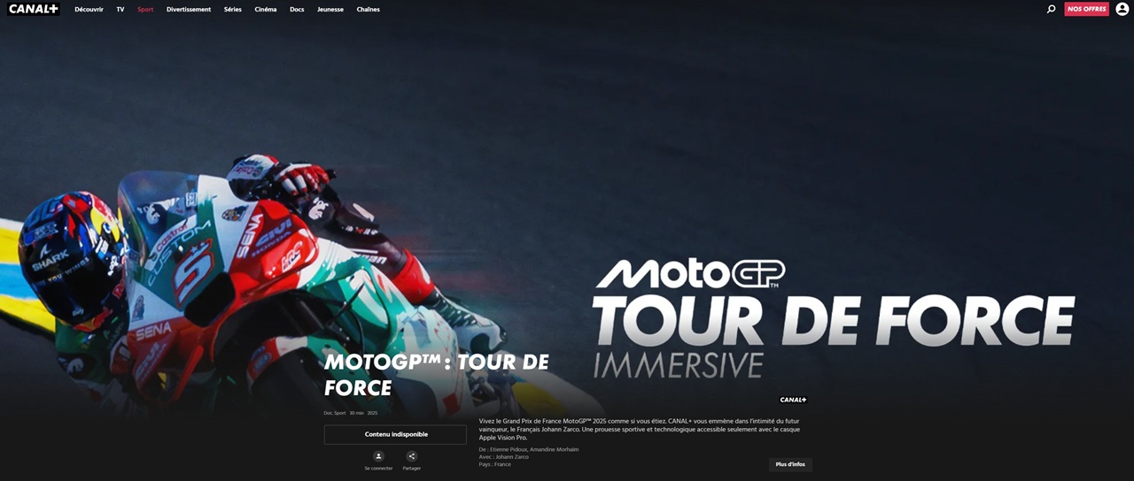 MotoGP Tour De Force Canal Plus