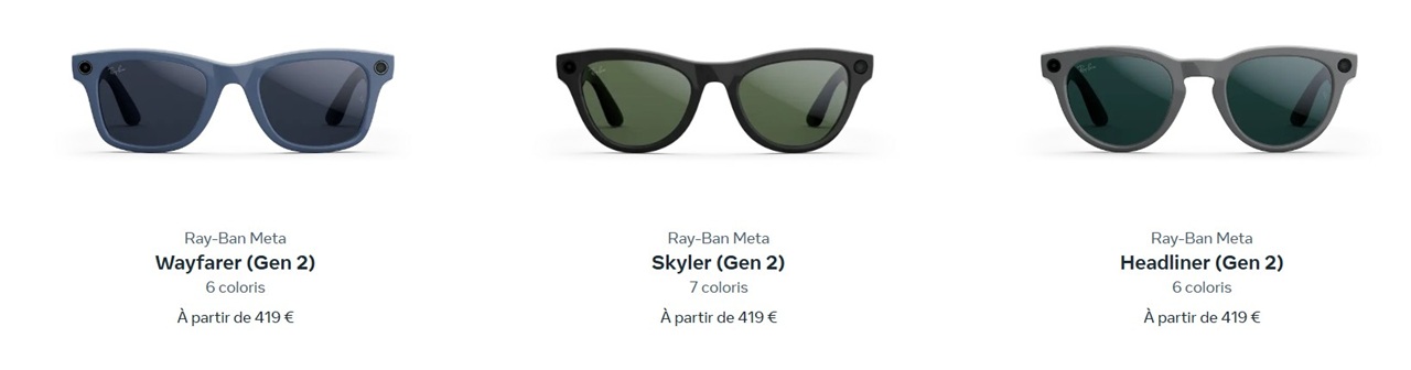 Prix Meta Ray Ban 2