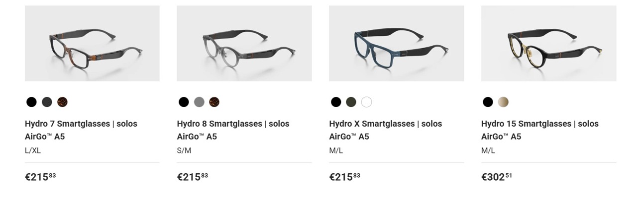 Solos lunettes connectées prix