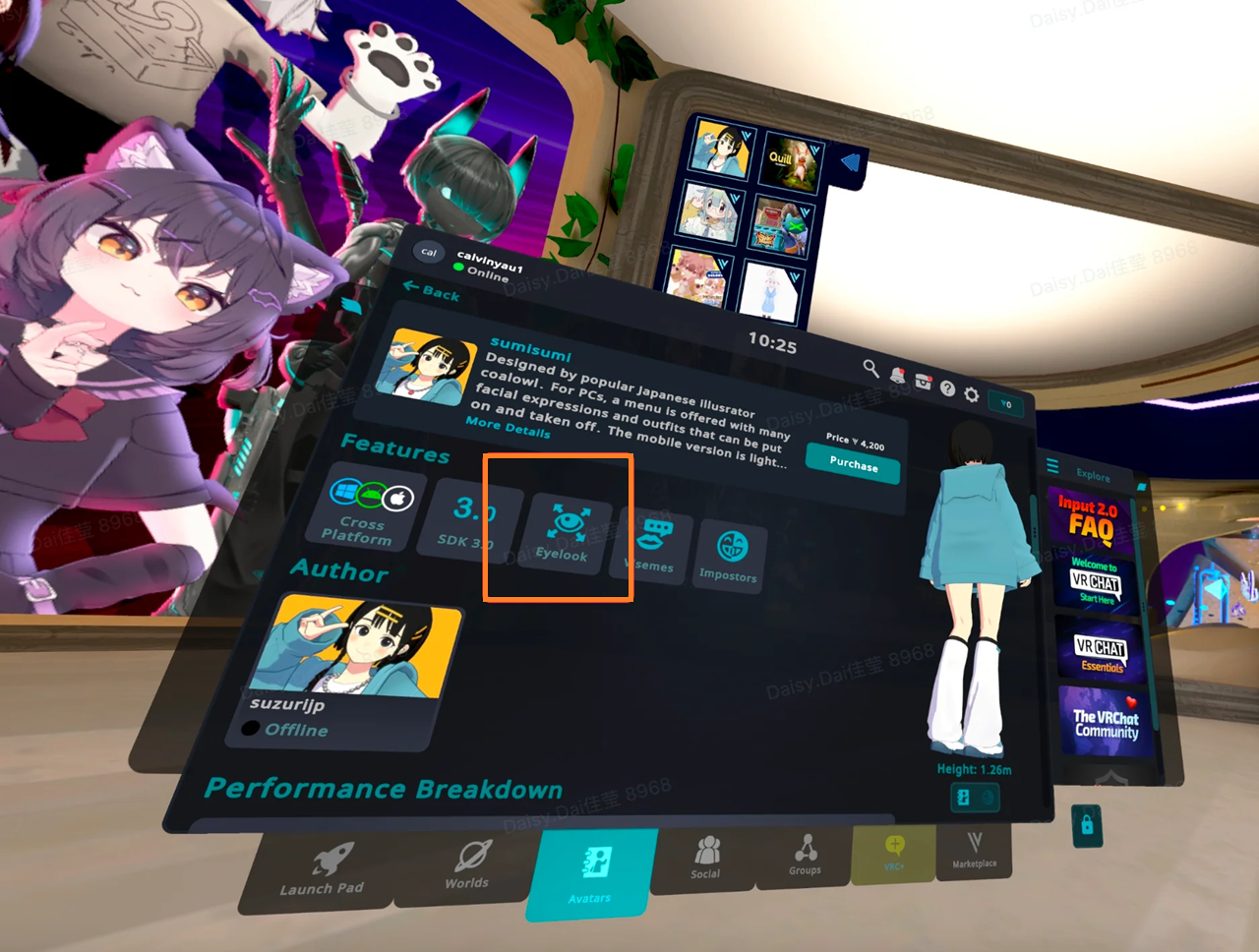 Suivi oculaire Pimax VR Chat