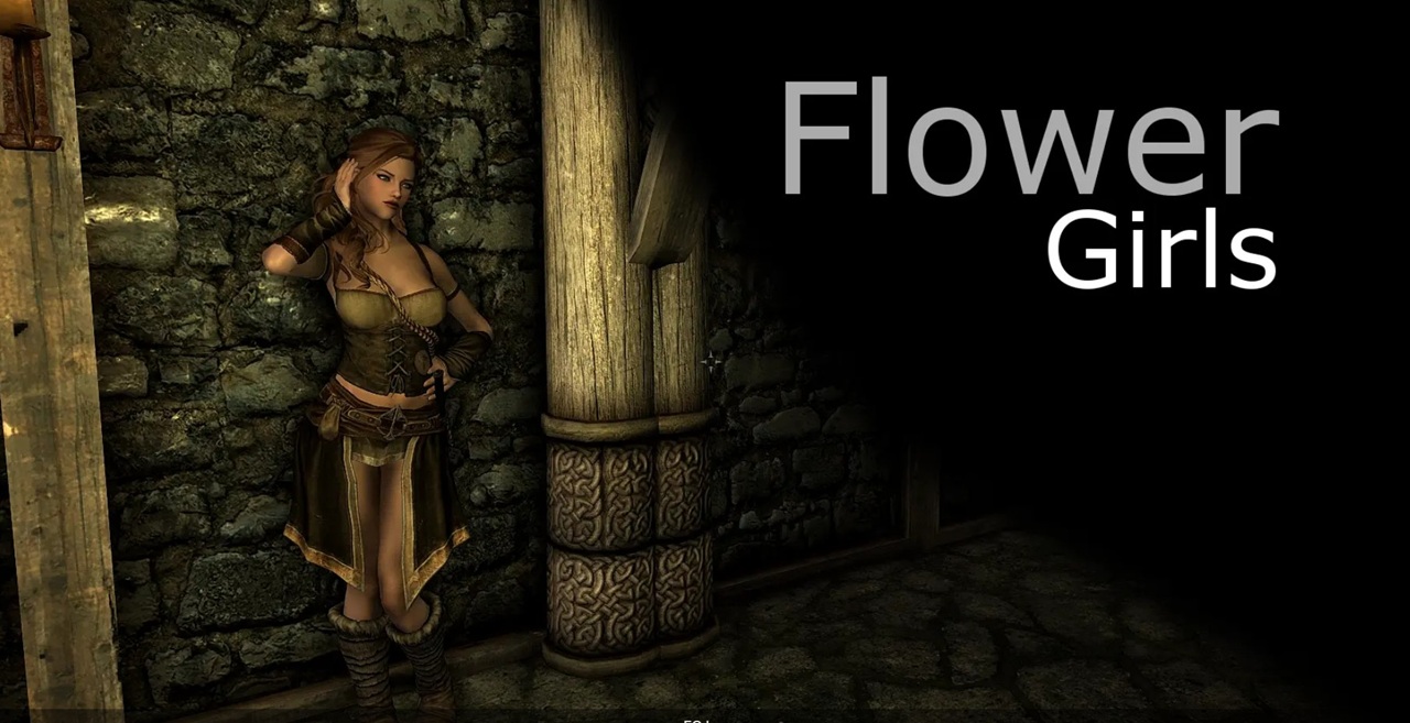 Skyrim VR mod Flower Girls