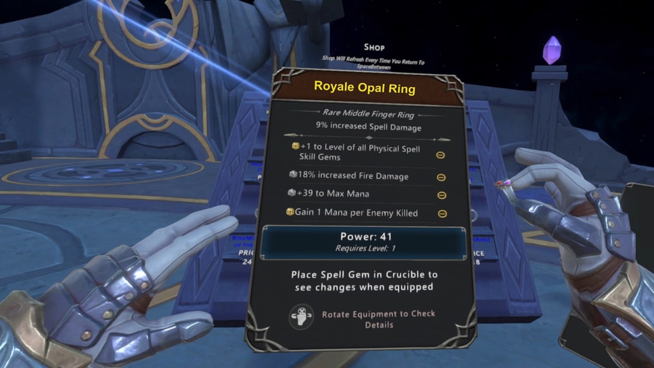 Tower of Titans gameplay RPG VR Magie