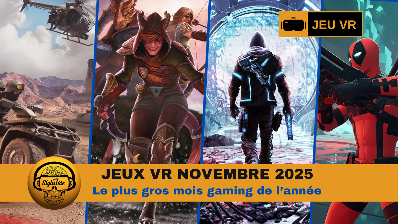 Jeux VR novembre 2025