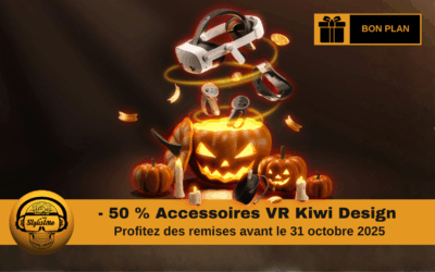 Kiwi Design promo Halloween 2025 jusqu’à -50 % sur les accessoires VR !