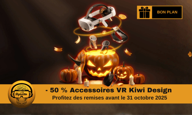 Kiwi Design promo Halloween 2025 jusqu’à -50 % sur les accessoires VR !