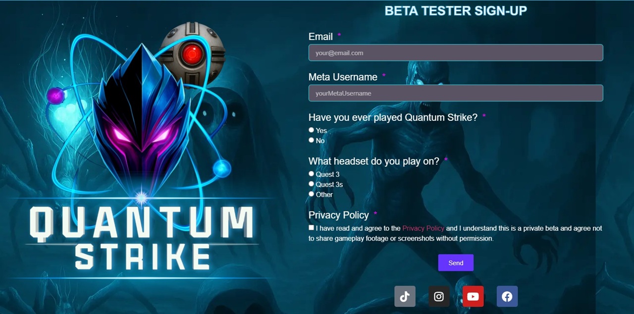 Participer test Quantum Strike