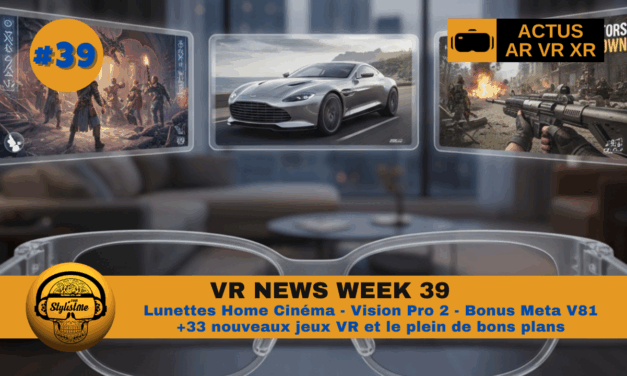 VR News Week 39 : lunettes home cinéma, Vision Pro 2 et plus de 30 jeux VR !