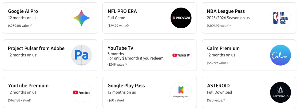 jeux et apps inclus Samsung Galaxy XR