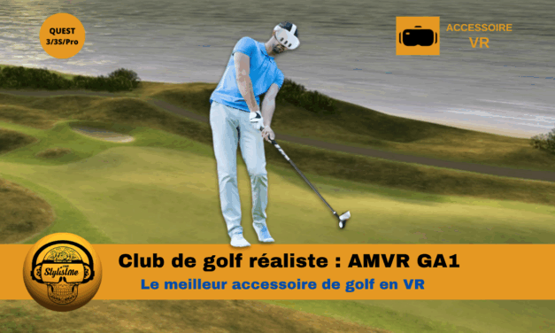 AMVR GA1 : Le club de golf le plus réaliste pour simulateur de golf en VR