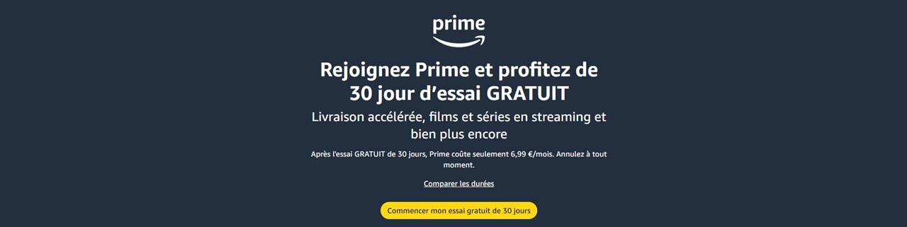 Amazon Prime gratuit Amazon Prime gratuit