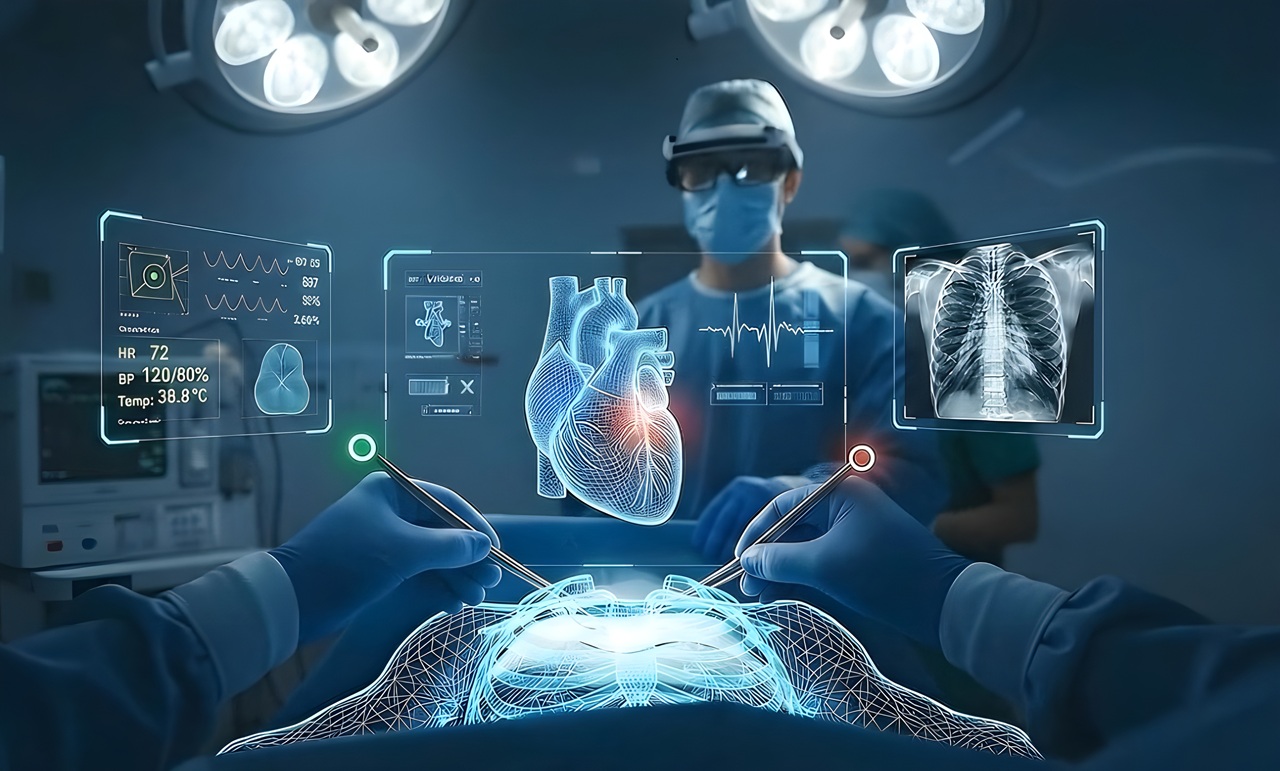 Chirurgie lunettes AR réalité augmentée Chirurgie lunettes AR réalité augmentée