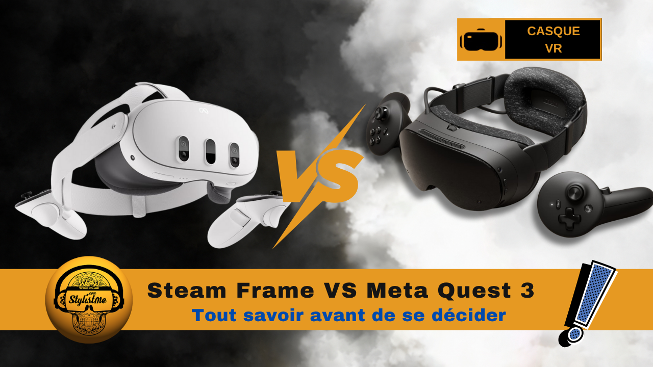 Comparatif Steam Frame VS Meta Quest 3