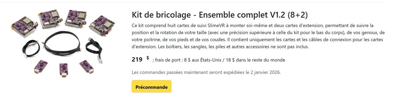 Kit DIY trackers SlimeVR