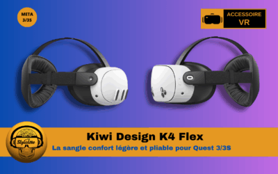 Kiwi Design K4 Flex la sangle Quest 3/3S pour s&rsquo;allonger