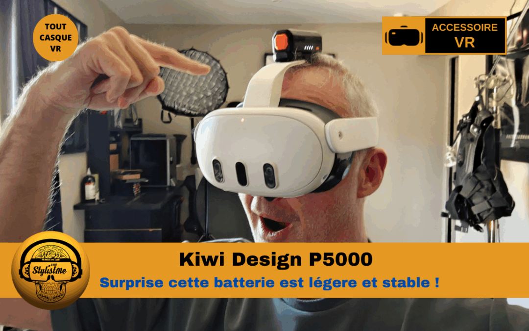 Kiwi Design P5000 batterie amovible rechargeable VR et USB-C