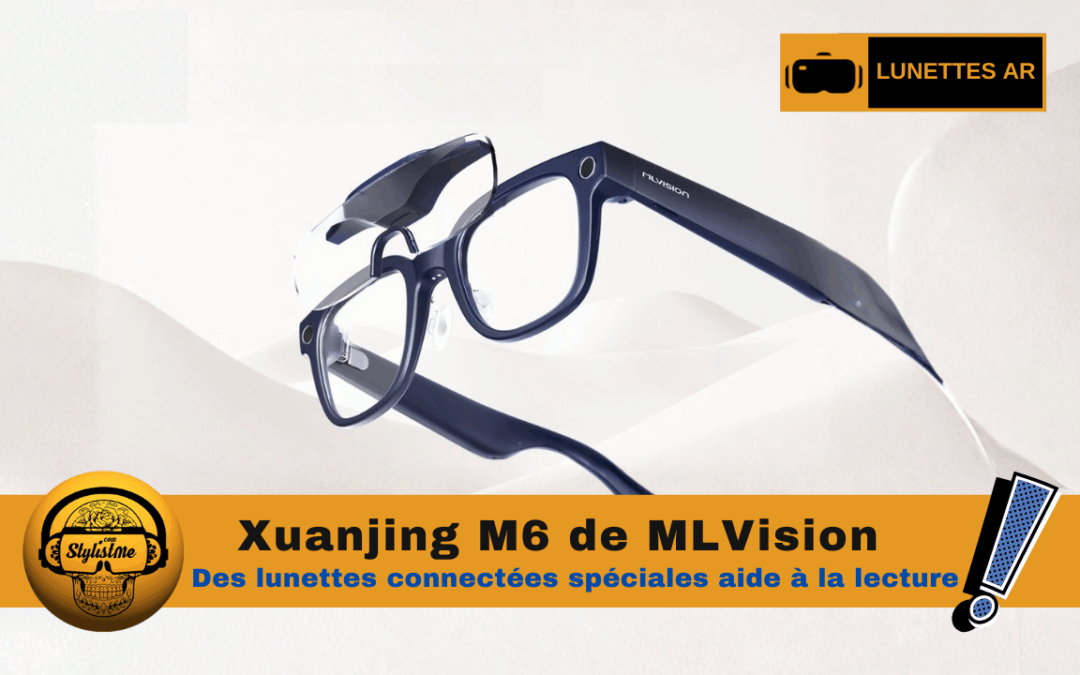 M6 MLVision lunettes avec IA, audio et écran pour la lecture