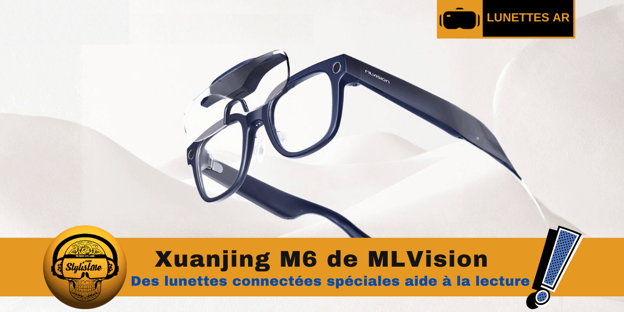 M6 MLVision lunettes avec IA, audio et écran pour la lecture