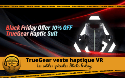 Veste haptique VR TrueGear en solde pour Black Friday 2025