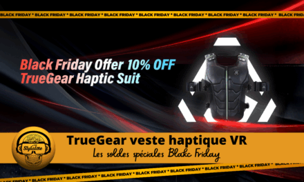 Veste haptique VR TrueGear en solde pour Black Friday 2025