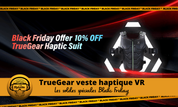 Veste haptique VR TrueGear en solde pour Black Friday 2025
