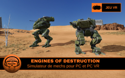 Engines of Destruction simulateur de méchas PC et VR cockpit interactif